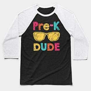 Pre-K Dude Back to School  First Day of Preschool Baseball T-Shirt